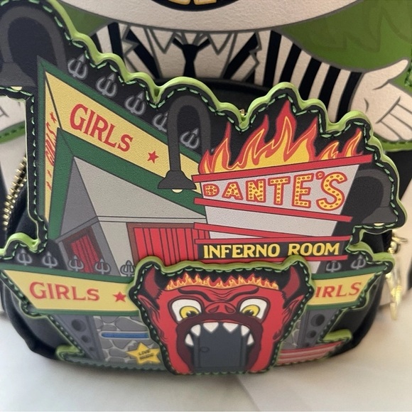 Loungefly Beetlejuice Dante’s Inferno Funko Pop Mini Backpack GID**READ***